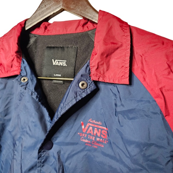 Vans Large Blue & Red Light Men’s Jacket Coat Large - Great Condition - Picture 3 of 5